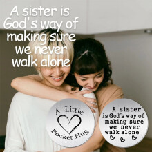 Pocket Hug Token Sister Gift 1 piece