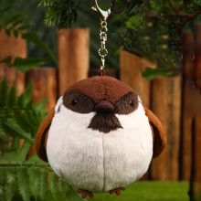 Sparrow Plush Keychain Bag Charm Pendant