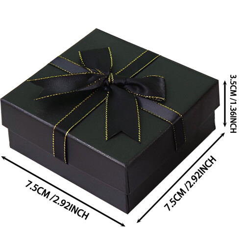 Petites boîtes à bijoux avec couvercles et rubans (lot de 5) 1