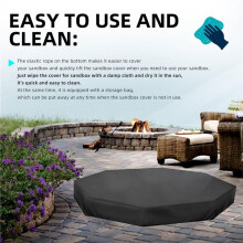 Octagon Sand Box Cover , Waterproof Sand Box Cover , Outdoor Sand Box Cover with Buckles and Drawstring