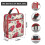 Floral Lunch Box Carrier Waterproof Soft Cooler Bag 2