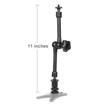 5X Magic Arm 11 Inch Articulating Arm Magic Friction with Hot Shoe Mount & 1/4 Inch Tripod Screw