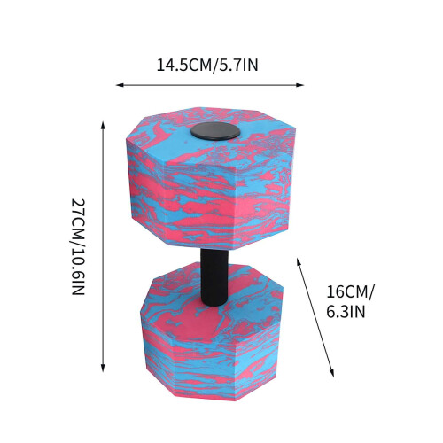 Water Dumbbells Octagonal Camouflage 2 pcs 1
