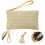 Τσάντα τσαντάκι Stri Straw Bohemian Wristlet1 τεμάχιο 2