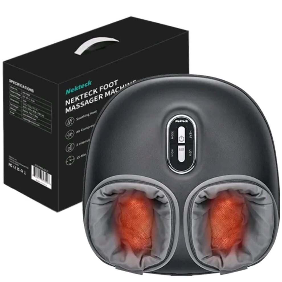 Nekteck Foot Massager With Heat & Shiatsu Air Compression