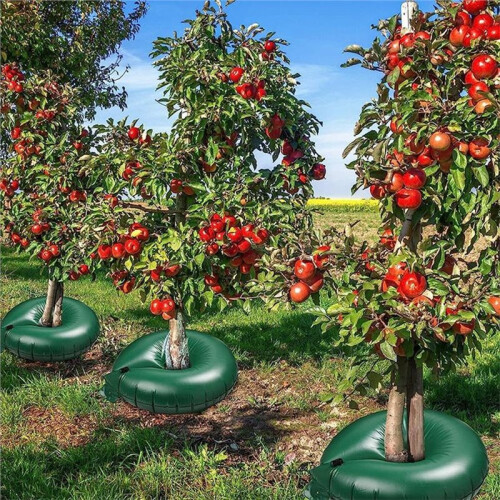 4pcs 10 Gallon Tree Watering Bag Automatic Drip Irrigation Watering System Adjustable Water-Flow for Trees and Shrubs 2
