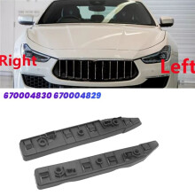 1Pair Front Bumper Bracket Repair 670004830 670004829 for Ghibli M157 2014-2020 Headlamp Long Holder Clip