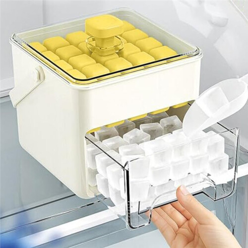 Ice Maker Machine Easy Press Maker Counter Top Quick Release Grid Portable Reusable Tray 50 Tray B 2