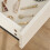 Elegant Dressing Table, with Round Mirror,White 4
