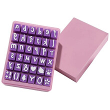 36 Pcs Alphabet Stamps for Clay Pottery, Letter Press Embosser Set for Polymer Clay & DIY Cookies, Letters & Symbols