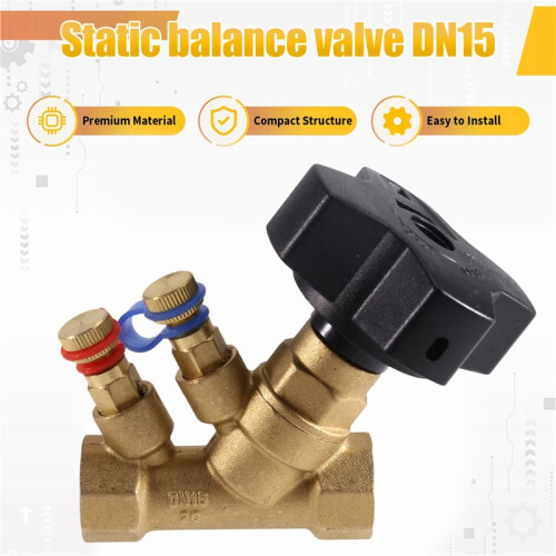 Statischer Balanceventil Durchflussregelventil Messing DN15 Innengewinde Regelventil 2