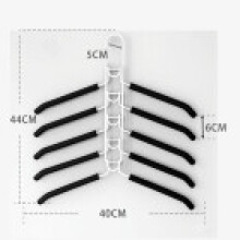 (White)Metal Clothes Organizer With Multiple Layers And Non Slip Coating For Closet Space