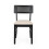 2 x Annika Black Fabric Rattan Back Dining Chairs 5