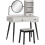 Dressing Table Set with Mirror and Stool 3
