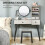 Dressing Table Set with Mirror and Stool 6