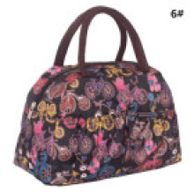 (Style F) Ladies Handbag Spring Bento Fashion Casual Fine Print Double Practical Strap
