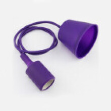 (Purple) Silicone Led Pendant Light Socket Control Vintage Decoration Chandelier Supplies