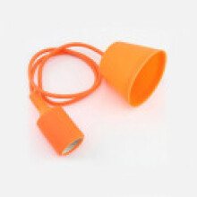 (Orange) Silicone Led Pendant Light Socket Control Vintage Decoration Chandelier Supplies