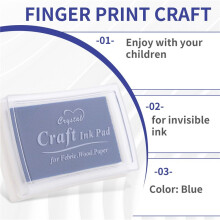 SODIAL (R) Blaue Tinte Stempel Finger Druck Baby Sicherheit