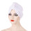 Women's Head Wraps Turbans Chemo Headwear White One Size 4