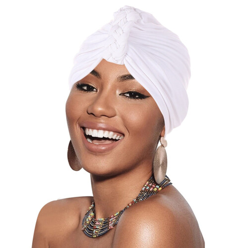 Women's Head Wraps Turbans Chemo Headwear White One Size 1
