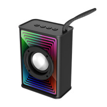 Μαύρο ηχείο Bluetooth με φωτισμό RGB και υπογούφερ