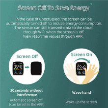 2X WIFI Infrared CO2 Monitor Carbon Dioxide Monitor NDIR Sensor Air Quality Monitor Carbon Dioxide Detector