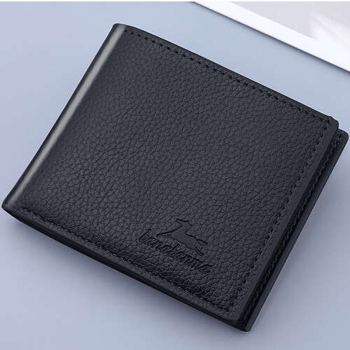 Men's ultra-thin vertical short wallet for bank cards 1