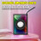 Altoparlante Bluetooth nero con luce RGB e subwoofer 5