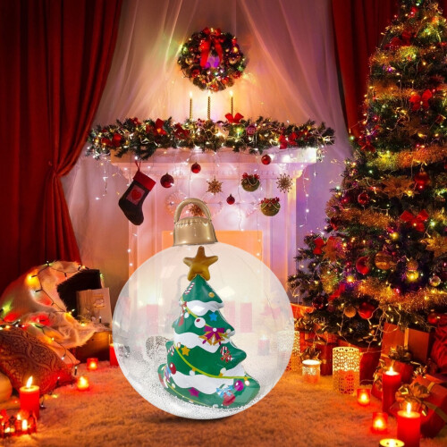 24-Zoll-aufblasbare PVC-Weihnachtskugel (1 Stück) 1