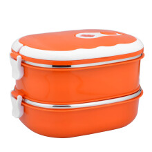 Boîte à lunch isotherme en acier inoxydable, 1 couche, empilable, type bento