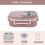 Stainless Steel Lunch Box with Soup Container 4-Sided Lock 1