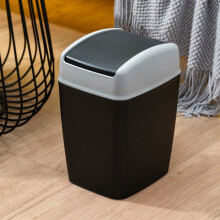 Poubelle ménagère avec couvercle pour toilettes, cuisine et salon