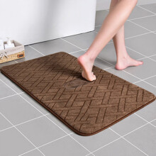 Tapis de porte de salle de bain en mousse à mémoire de forme, absorbant, à séchage rapide et antidérapant