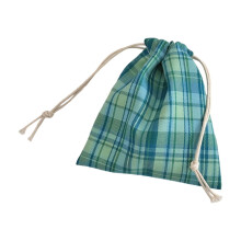 Sacs cadeaux en toile de jute à carreaux Buffalo avec cordon de serrage (lot de 12)