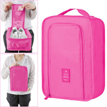 Borsa porta scarpe pieghevole, organizer a cubi da portare a mano, confezione da 1
