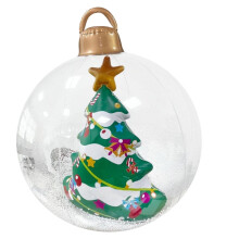Palla di Natale gonfiabile in PVC da 24 pollici (confezione da 1)