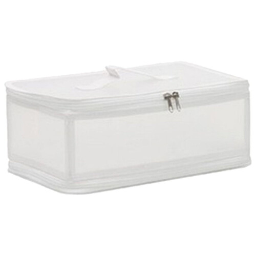 Ensemble de 7 boîtes de rangement transparentes en PP, pliables et empilables