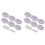 12 Pcs Guitar Tuners Machine  Buttons White Pearl Tuning Key Square Buttons Handle Caps 1