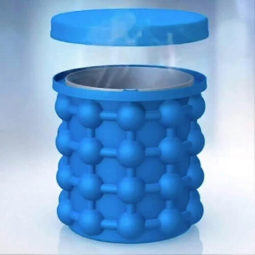 Bac à glaçons en silicone avec couvercle, capacité de 120 glaçons