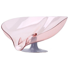 Évier de cuisine rose avec porte-éponge et porte-serviettes et panier d'égouttage
