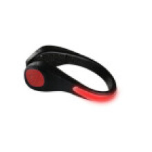 (Red)Led Luminous Shoe Clip Light Night Safety Warning Flash Running Cycling Bike