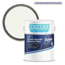 (Brilliant White) Wethertex AP77 Smooth Masonry Paint 5 Litres