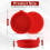 Silicone Car Cup Holder Insert 4 Pack Red 2