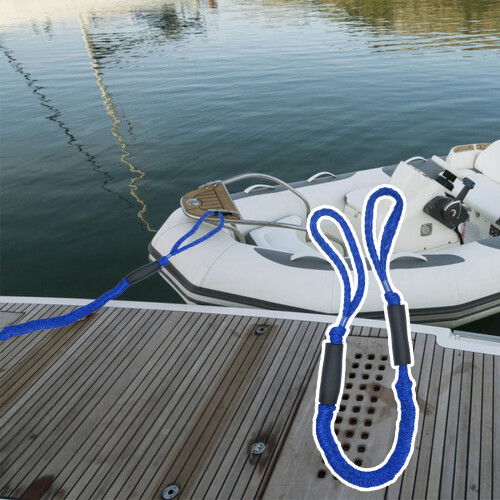Heavy-Duty Elastic Bungee Dock Lines Marine Polyester 4FT 1