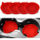 Silicone Car Cup Holder Insert 4 Pack Red 1