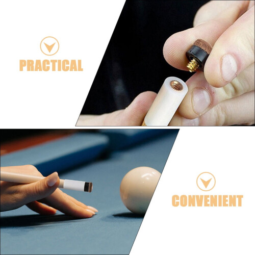 Pool Cue Tips PU Screw-On 10mm 20 Pieces 2
