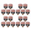 Pool Cue Tips PU Screw-On 10mm 20 Pieces 6