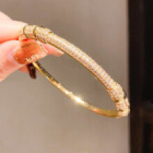 (Style 11) Minimalist Gold Plated Zircon Jewelry Bracelet For Ladies Gift Wear And Daily