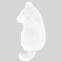 (White) Cat Plush Cute Storage Bag With Spacious Design For Office School And Supplies